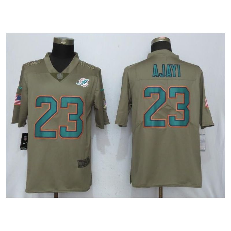 Cheap Jay Ajayi Dolphins Jersey From China Olive Salute To Service #23