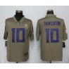 Cheap Fran Tarkenton Vikings Jersey From China Olive Salute to Service #10