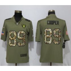 Cheap Amari Cooper Raiders Jersey From China Olive Salute To Service with camo font #89