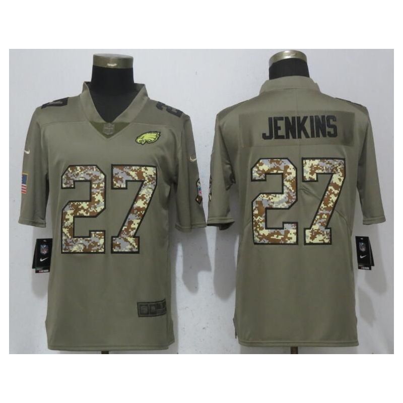 Cheap Malcolm Jenkins Eagles Jersey From China Olive Salute To Service with camo font #27