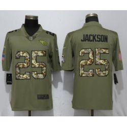 Cheap Adoree Jackson Titans Jersey From China Olive Salute To Service with camo font #25