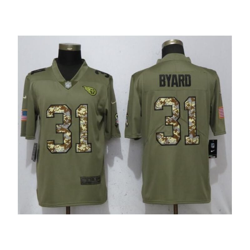 Cheap Kevin Byard Titans Jersey From China Olive Salute To Service with camo font #31