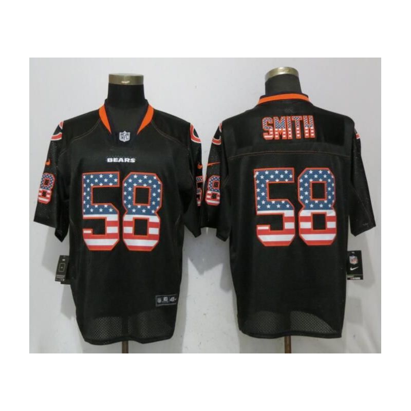 Cheap Roquan Smith Bears Jersey From China Black USA Flag #58