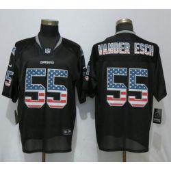 Cheap Leighton Vander Cowboys Jersey From China Esch Black USA Flag #55