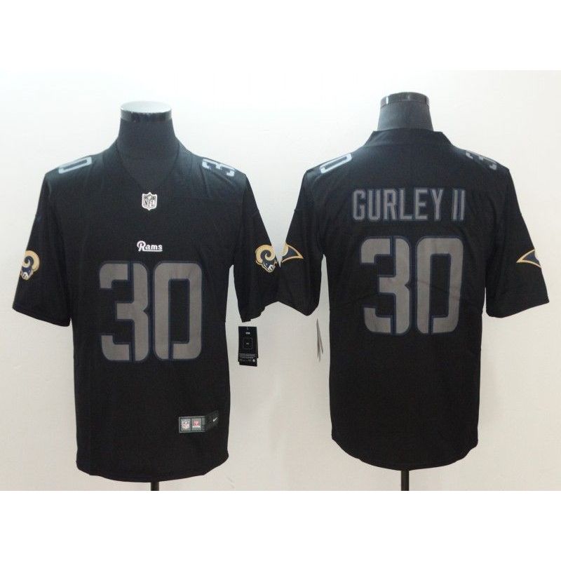 Cheap Todd Gurley II Rams Jersey From China Black Impact Limited #30