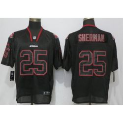 Cheap Richard Sherman 49ers Jersey From China Black Lights Out #25