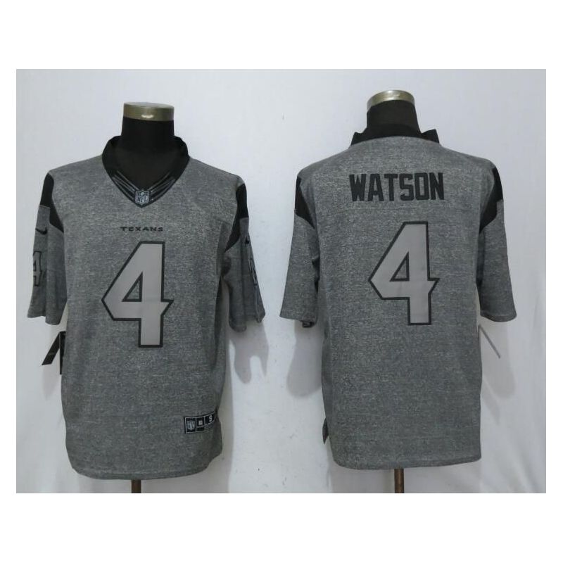 Cheap Deshaun Watson Texans Jersey From China Gridiron Gray #4