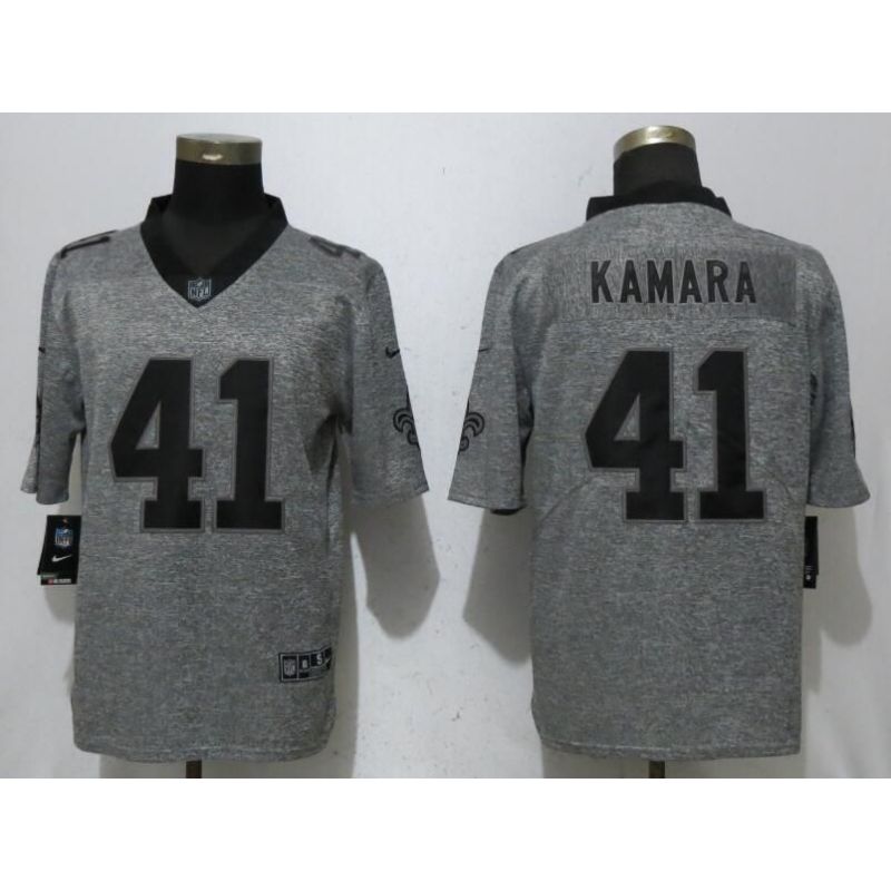 Cheap Alvin Kamara Saints Jersey From China Gridiron Gray Vapor Untouchable #41