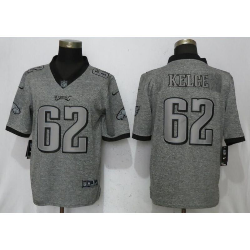 Cheap Jason Kelce Eagles Jersey From China Gridiron Gray Vapor Untouchable #62