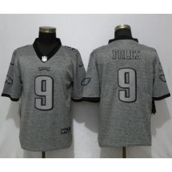 Cheap Nick Foles Eagles Jersey From China Gridiron Gray Vapor Untouchable #9