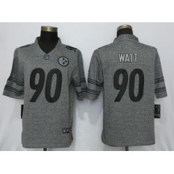 Cheap TJ Watt Steelers Jersey From China Gridiron Gray #90