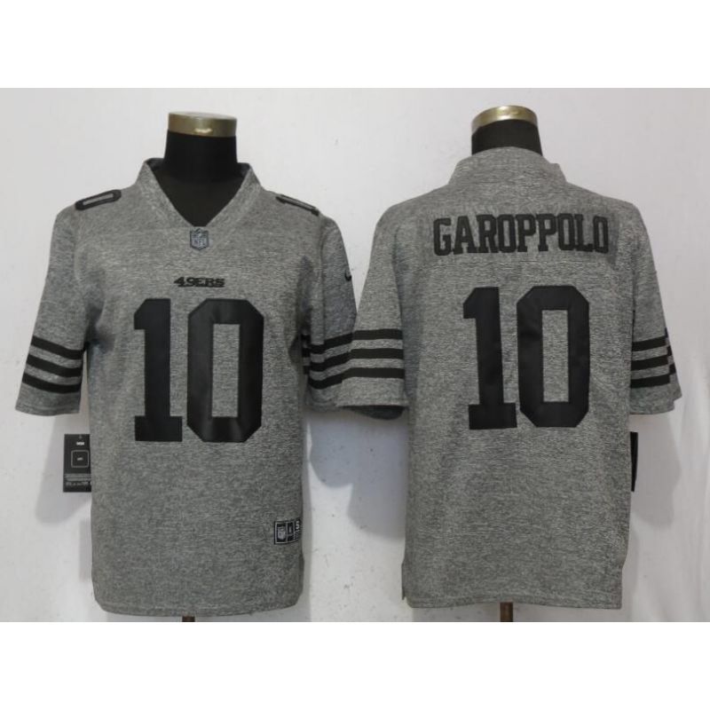 Cheap Jimmy Garoppolo 49ers Jersey From China Gridiron Gray Vapor Untouchable #10