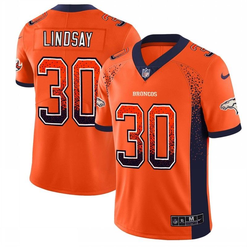 Cheap Phillip Lindsay Broncos Jersey From China Orange Drift Fashion #30