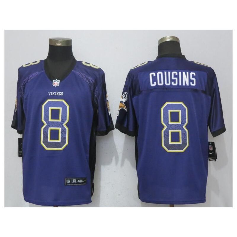 Cheap Kirk Cousins Vikings Jersey From China Purple Drift Fashion #8