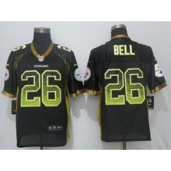 Cheap LeVeon Bell Steelers Jersey From China Black Drift Fashion #26