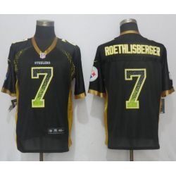 Cheap Ben Roethlisberger Steelers Jersey From China Black Drift Fashion #7