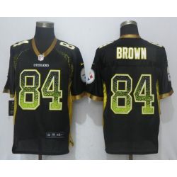 Cheap Antonio Brown Steelers Jersey From China Black Drift Fashion #84