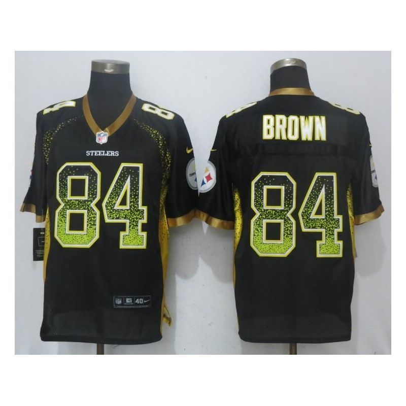 Cheap Antonio Brown Steelers Jersey From China Black Drift Fashion #84