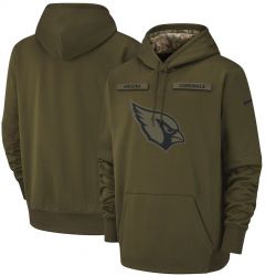 Cheap Arizona Cardinals Hoodie From China Olive Salute to Service Sideline Therma Performance