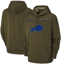 Cheap Buffalo Bills Hoodie From China Olive Salute to Service Sideline Therma Performance