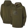 Cheap Cleveland Browns Hoodie From China Olive Salute to Service Sideline Therma Performance