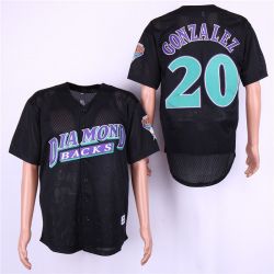 Cheap Luis Gonzalez Diamondbacks Jersey From China Black throwback #20