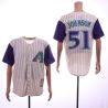 Cheap Randy Johnson Diamondbacks Jersey From China Cream throwback #51