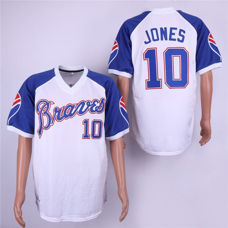 Cheap Chipper Jones Braves Jersey From China White throwback #10