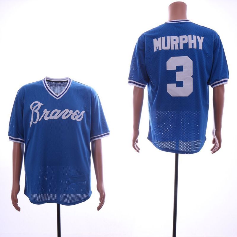 Cheap Dale Murphy Braves Jersey From China Baby Blue BP throwback #3