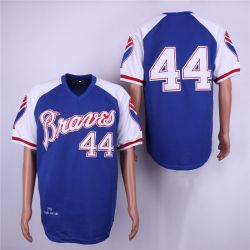 Cheap Hank Aaron Braves Jersey From China Blue throwback #44