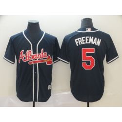 Cheap Freddie Freeman Braves Jersey From China Blue Game #5