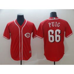 Cheap Yasiel Puig Reds Jersey From China Red Game #66