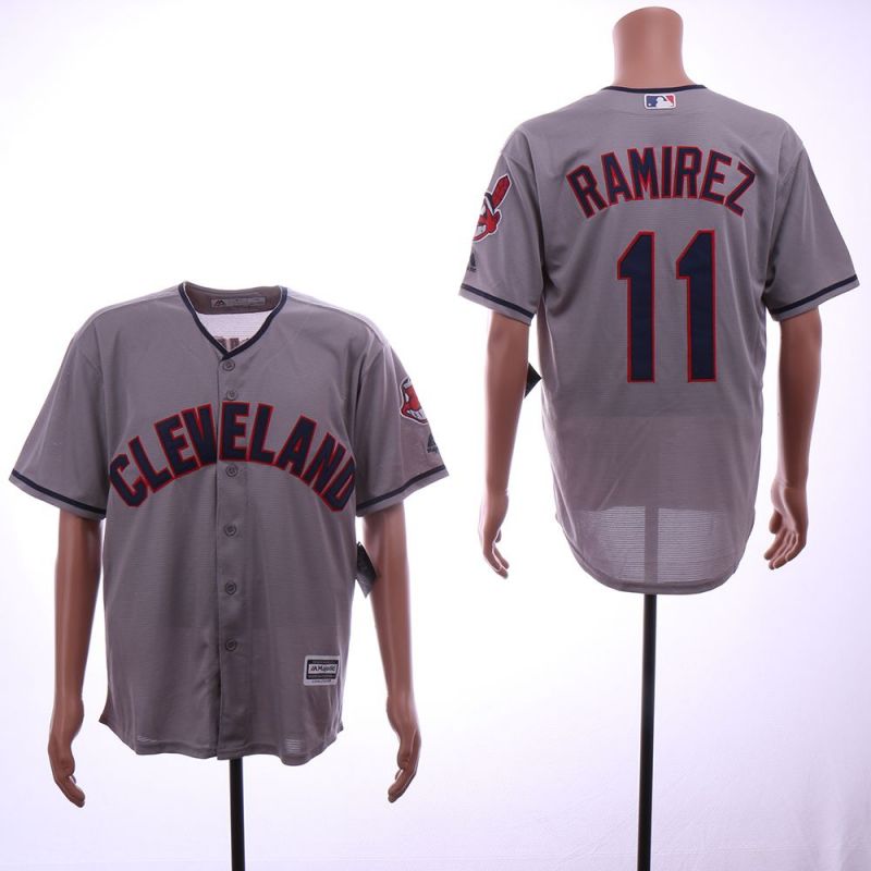 Cheap Jose Ramirez Indians Jersey From China Grey Game #11