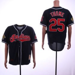 Cheap Jim Thome Indians Jersey From China Navy throwback #25