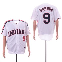 Cheap Carlos Baerga Indians Jersey From China White turn back the clock #9
