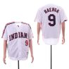 Cheap Carlos Baerga Indians Jersey From China White turn back the clock #9