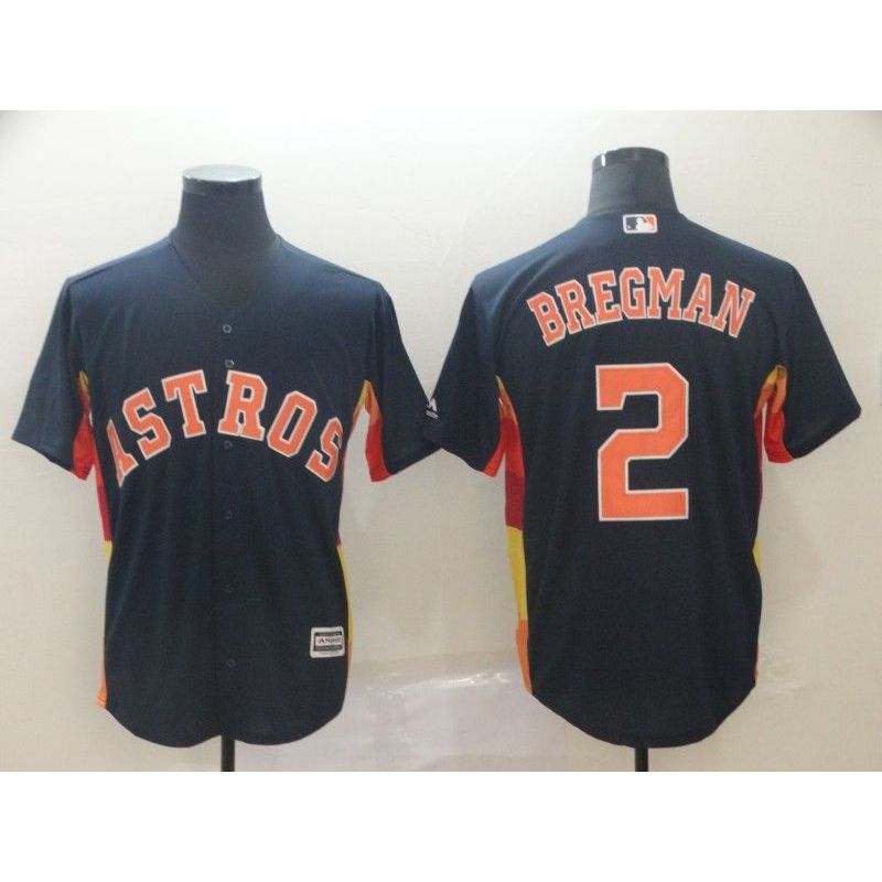 Cheap Alex Bregman Astros Jersey From China Navy Game #2