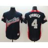 Cheap George Springer Astros Jersey From China Navy 2018 All star #4