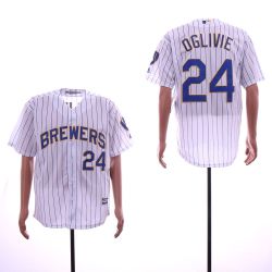 Cheap Ben Oglivie Brewers Jersey From China White Game #24