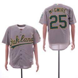 Cheap Mark McGwire Athletics Jersey From China Grey Game #25