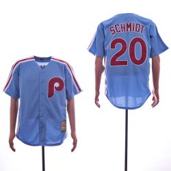 Cheap Mike Schmidt Phillies Jersey From China Blue throwback #20