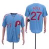 Cheap Aaron Nola Phillies Jersey From China Blue throwback #27