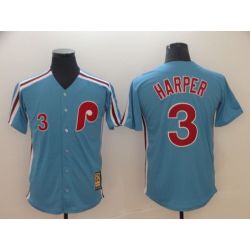 Cheap Bryce Harper Phillies Jersey From China Blue throwback #3