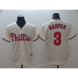 Cheap Bryce Harper Phillies Jersey From China Cream Game #3