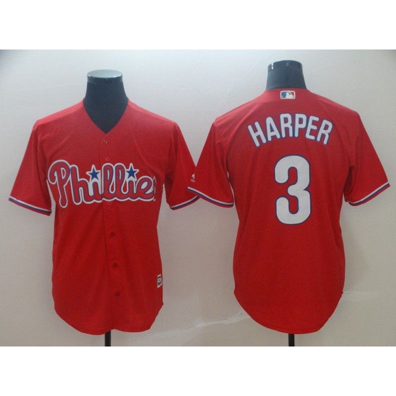 Cheap Bryce Harper Phillies Jersey From China Red Game #3