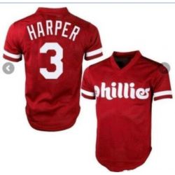 Cheap Bryce Harper Phillies Jersey From China Red throwback #3