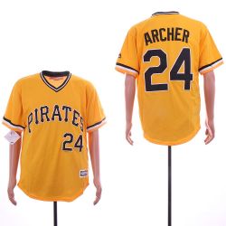 Cheap Chris Archer Pirates Jersey From China Yellow Game throwback #24