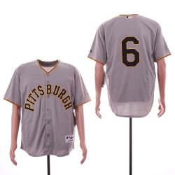 Cheap Starling Marte Pirates Jersey From China Grey turn back the clock #6