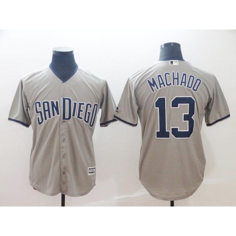 Cheap Manny Machado Padres Jersey From China Grey Game #13