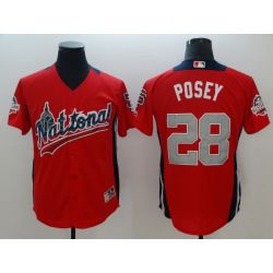 Cheap Buster Posey Giants Jersey From China Red 2018 All Star #28